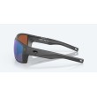 Costa Diego, Matte Gray, Green Mirror 580G Sunglasses