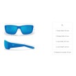 Costa Diego, Matte Gray, Green Mirror 580G Sunglasses