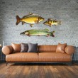 Decorațiune de perete EuroCatch 3D cu crap