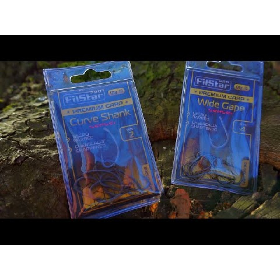 Куки F1252DB Premium Carp Curve Shank