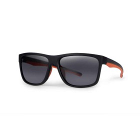 Fox Collection Black & Orange Shades - Grey Lens