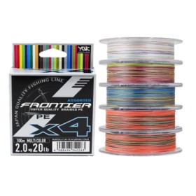 Плетено влакно YGK Frontier X4 Multi Color - специална селекция